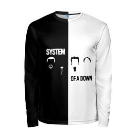 Мужской лонгслив 3D с принтом System of a Down в городе Новоалтайск, 100% полиэстер | длинные рукава, круглый вырез горловины, полуприлегающий силуэт | soad | soil | system of a down | группа | дав | дарон малакян | джон долмаян | метал | ню | оф | рок | серж танкян | систем | соад | сод | соэд | шаво одаджян | э доун