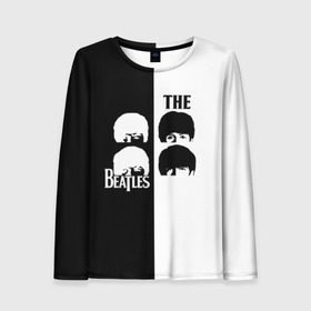 Женский лонгслив 3D с принтом The Beatles в городе Новоалтайск, 100% полиэстер | длинные рукава, круглый вырез горловины, полуприлегающий силуэт | beatles | the beatles | бителз | бителс | битлз | битлс | битлы | группа | джон леннон | джордж харрисон | жуки | зе | ливерпульская четвёрка | мерсибит | пол маккартни | поп | ринго старр | рок