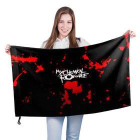 Флаг 3D с принтом My Chemical Romance в городе Новоалтайск, 100% полиэстер | плотность ткани — 95 г/м2, размер — 67 х 109 см. Принт наносится с одной стороны | gerard way | mcr | my chemical romance | альтернативный | группа | джерард уэй | май кемикал романс | мкр | мой химический роман | мхр | мцр | панк | поп | поппанк | рок | рэй торо