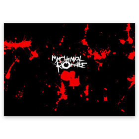 Поздравительная открытка с принтом My Chemical Romance в городе Новоалтайск, 100% бумага | плотность бумаги 280 г/м2, матовая, на обратной стороне линовка и место для марки
 | gerard way | mcr | my chemical romance | альтернативный | группа | джерард уэй | май кемикал романс | мкр | мой химический роман | мхр | мцр | панк | поп | поппанк | рок | рэй торо