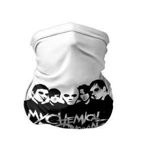 Бандана-труба 3D с принтом My Chemical Romance в городе Новоалтайск, 100% полиэстер, ткань с особыми свойствами — Activecool | плотность 150‒180 г/м2; хорошо тянется, но сохраняет форму | Тематика изображения на принте: gerard way | mcr | my chemical romance | альтернативный | группа | джерард уэй | май кемикал романс | мкр | мой химический роман | мхр | мцр | панк | поп | поппанк | рок | рэй торо