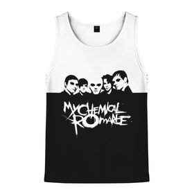 Мужская майка 3D с принтом My Chemical Romance в городе Новоалтайск, 100% полиэстер | круглая горловина, приталенный силуэт, длина до линии бедра. Пройма и горловина окантованы тонкой бейкой | Тематика изображения на принте: gerard way | mcr | my chemical romance | альтернативный | группа | джерард уэй | май кемикал романс | мкр | мой химический роман | мхр | мцр | панк | поп | поппанк | рок | рэй торо