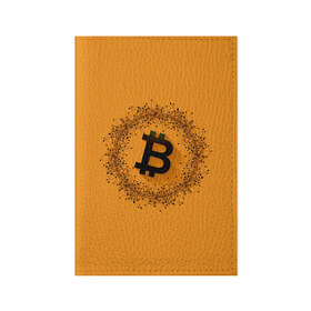 Обложка для паспорта матовая кожа с принтом BTC в городе Новоалтайск, натуральная матовая кожа | размер 19,3 х 13,7 см; прозрачные пластиковые крепления | Тематика изображения на принте: bitcoin | btc | crypto | биткоин | валюта | деньги | криптовалюта | цифровое золото