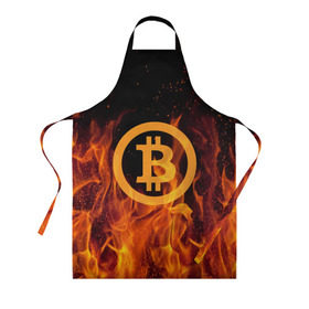 Фартук 3D с принтом BITCOIN FIRE в городе Новоалтайск, 100% полиэстер | общий размер — 65 х 85 см, ширина нагрудника — 26 см, горловина — 53 см, длина завязок — 54 см, общий обхват в поясе — 173 см. Принт на завязках и на горловине наносится с двух сторон, на основной части фартука — только с внешней стороны | bitcoin | btc | coin | crypto | ethereum | money | orange | биткоин | валюта | деньги | известные | криптовалюта | логотип | монета | надписи.cash | оранжевый | цвет | цифровое золото | эфир