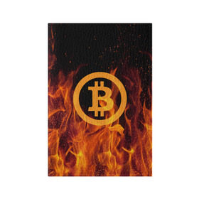 Обложка для паспорта матовая кожа с принтом BITCOIN FIRE в городе Новоалтайск, натуральная матовая кожа | размер 19,3 х 13,7 см; прозрачные пластиковые крепления | Тематика изображения на принте: bitcoin | btc | coin | crypto | ethereum | money | orange | биткоин | валюта | деньги | известные | криптовалюта | логотип | монета | надписи.cash | оранжевый | цвет | цифровое золото | эфир
