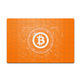 Пазл магнитный 126 элементов с принтом BITCOIN в городе Новоалтайск, полимерный материал с магнитным слоем | 126 деталей, размер изделия —  180*270 мм | bitcoin | btc | coin | crypto | ethereum | money | orange | биткоин | валюта | деньги | известные | криптовалюта | логотип | монета | надписи.cash | оранжевый | цвет | цифровое золото | эфир