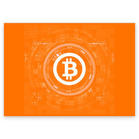 Поздравительная открытка с принтом  БИТКОИН | BITCOIN в городе Новоалтайск, 100% бумага | плотность бумаги 280 г/м2, матовая, на обратной стороне линовка и место для марки
 | bitcoin | btc | coin | crypto | ethereum | money | orange | биткоин | валюта | деньги | известные | криптовалюта | логотип | монета | надписи.cash | оранжевый | цвет | цифровое золото | эфир
