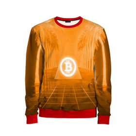 Детский свитшот 3D с принтом BITCOIN в городе Новоалтайск, 100% полиэстер | свободная посадка, прямой крой, мягкая тканевая резинка на рукавах и понизу свитшота | bitcoin | btc | coin | crypto | ethereum | money | orange | биткоин | валюта | деньги | известные | криптовалюта | логотип | монета | надписи.cash | оранжевый | цвет | цифровое золото | эфир