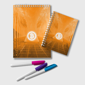 Блокнот с принтом BITCOIN в городе Новоалтайск, 100% бумага | 48 листов, плотность листов — 60 г/м2, плотность картонной обложки — 250 г/м2. Листы скреплены удобной пружинной спиралью. Цвет линий — светло-серый
 | Тематика изображения на принте: bitcoin | btc | coin | crypto | ethereum | money | orange | биткоин | валюта | деньги | известные | криптовалюта | логотип | монета | надписи.cash | оранжевый | цвет | цифровое золото | эфир