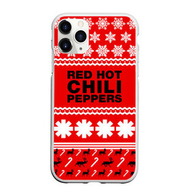 Чехол для iPhone 11 Pro Max матовый с принтом Праздничный RHCP в городе Новоалтайск, Силикон |  | red hot chili peppers | rhcp | альтернативный | группа | джош клингхоффер | знак | красные острые перцы чили | красный | метал | надпись | новогодний | новый год | праздник | ред хот ч | рождество | рок | рхчп | рэп