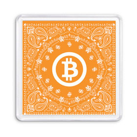 Магнит 55*55 с принтом BITCOIN в городе Новоалтайск, Пластик | Размер: 65*65 мм; Размер печати: 55*55 мм | Тематика изображения на принте: bitcoin | btc | coin | crypto | ethereum | money | orange | биткоин | валюта | деньги | известные | криптовалюта | логотип | монета | надписи.cash | оранжевый | цвет | цифровое золото | эфир