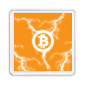 Магнит 55*55 с принтом BITCOIN в городе Новоалтайск, Пластик | Размер: 65*65 мм; Размер печати: 55*55 мм | Тематика изображения на принте: bitcoin | btc | coin | crypto | ethereum | money | orange | биткоин | валюта | деньги | известные | криптовалюта | логотип | монета | надписи.cash | оранжевый | цвет | цифровое золото | эфир