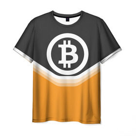 Мужская футболка 3D с принтом BITCOIN UNIFORM в городе Новоалтайск, 100% полиэфир | прямой крой, круглый вырез горловины, длина до линии бедер | Тематика изображения на принте: bitcoin | btc | coin | crypto | ethereum | money | orange | биткоин | валюта | деньги | известные | криптовалюта | логотип | монета | надписи.cash | оранжевый | цвет | цифровое золото | эфир