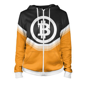 Женская толстовка 3D на молнии с принтом BITCOIN UNIFORM в городе Новоалтайск, 100% полиэстер | длина до линии бедра, манжеты и пояс оформлены мягкой тканевой резинкой, двухслойный капюшон со шнурком для регулировки, спереди молния, по бокам два кармана | bitcoin | btc | coin | crypto | ethereum | money | orange | биткоин | валюта | деньги | известные | криптовалюта | логотип | монета | надписи.cash | оранжевый | цвет | цифровое золото | эфир