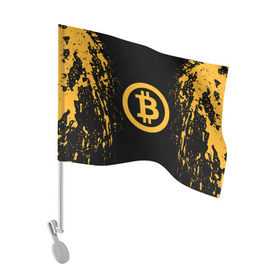 Флаг для автомобиля с принтом BITCOIN в городе Новоалтайск, 100% полиэстер | Размер: 30*21 см | bitcoin | btc | coin | crypto | ethereum | miner | mining | money | orange | биткоин | валюта | деньги | известные | криптовалюта | логотип | майнер | майнинг | монета | надписи.cash | оранжевый | цвет | цифровое золото | эфир