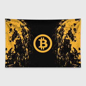 Флаг-баннер с принтом BITCOIN в городе Новоалтайск, 100% полиэстер | размер 67 х 109 см, плотность ткани — 95 г/м2; по краям флага есть четыре люверса для крепления | bitcoin | btc | coin | crypto | ethereum | miner | mining | money | orange | биткоин | валюта | деньги | известные | криптовалюта | логотип | майнер | майнинг | монета | надписи.cash | оранжевый | цвет | цифровое золото | эфир