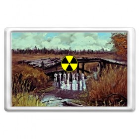 Магнит 45*70 с принтом S.T.A.L.K.E.R ГРИША в городе Новоалтайск, Пластик | Размер: 78*52 мм; Размер печати: 70*45 | s.t.a.l.k.e.r. | stalker |   гриша |   припять | сталкер | чернобыль