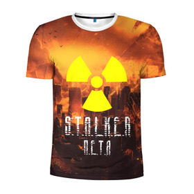 Мужская футболка 3D спортивная с принтом S.T.A.L.K.E.R Петя в городе Новоалтайск, 100% полиэстер с улучшенными характеристиками | приталенный силуэт, круглая горловина, широкие плечи, сужается к линии бедра | Тематика изображения на принте: s.t.a.l.k.e.r. | stalker | петя | припять | сталкер | чернобыль