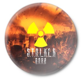 Значок S.T.A.L.K.E.R Ваня: в городе Новоалтайск, металл | круглая форма, металлическая застежка в виде булавки | s.t.a.l.k.e.r. | stalker | ваня | припять | сталкер | чернобыль