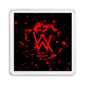 Магнит 55*55 с принтом Alan Walker music space в городе Новоалтайск, Пластик | Размер: 65*65 мм; Размер печати: 55*55 мм | alan walker | club | music | абстракция | клубная музыка | космос | краски | музыка