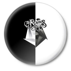 Значок с принтом The Rasmus в городе Новоалтайск,  металл | круглая форма, металлическая застежка в виде булавки | rasmus | the rasmus | аки хакала | альтернативный | готик | группа | дарк | зе | знак | лаури юлёнен | надпись | паули рантасалми | поп | разсмус | расмус | рок | софт | финская