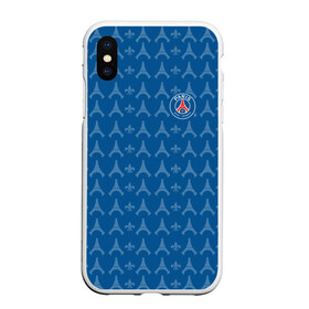 Чехол для iPhone XS Max матовый с принтом PSG 2018 Original в городе Новоалтайск, Силикон | Область печати: задняя сторона чехла, без боковых панелей | fc | fly emirates | paris | psg | лого | париж | псж | спорт | спортивные | фк | футбольный клуб