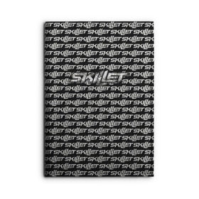 Обложка для автодокументов с принтом Skillet в городе Новоалтайск, натуральная кожа |  размер 19,9*13 см; внутри 4 больших “конверта” для документов и один маленький отдел — туда идеально встанут права | skilet | skillet | альтернативный | гранж | группа | джен леджер | джон купер | индастриал | кори купер | метал | ню | пост | рок | сет моррисон | симфоник | скилет | хард | христианский