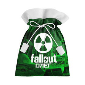 Подарочный 3D мешок с принтом FALLOUT ОЛЕГ в городе Новоалтайск, 100% полиэстер | Размер: 29*39 см | fallout 4 | game | logo fallout | nuka kola | игры | имены | мутанты | надписи | олег | питбой | пустошь | радиация | убежище 101
