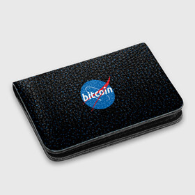 Картхолдер с принтом с принтом BITCOIN в стиле NASA в городе Новоалтайск, натуральная матовая кожа | размер 7,3 х 10 см; кардхолдер имеет 4 кармана для карт; | Тематика изображения на принте: bitcoin | btc | crypto | биткоин | валюта | деньги | криптовалюта | майнер | майнинг | цифровое золото