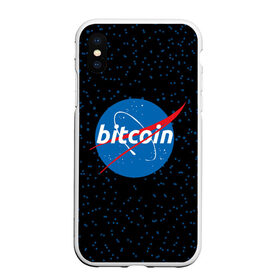 Чехол для iPhone XS Max матовый с принтом BITCOIN в стиле NASA в городе Новоалтайск, Силикон | Область печати: задняя сторона чехла, без боковых панелей | bitcoin | btc | crypto | биткоин | валюта | деньги | криптовалюта | майнер | майнинг | цифровое золото