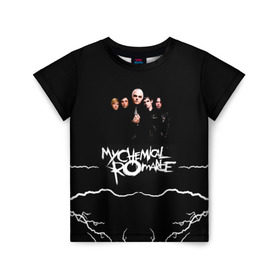 Детская футболка 3D с принтом My Chemical Romance в городе Новоалтайск, 100% гипоаллергенный полиэфир | прямой крой, круглый вырез горловины, длина до линии бедер, чуть спущенное плечо, ткань немного тянется | Тематика изображения на принте: gerard way | mcr | my chemical romance | альтернативный | группа | джерард уэй | май кемикал романс | мкр | мой химический роман | мхр | мцр | панк | поп | поппанк | рок | рэй торо