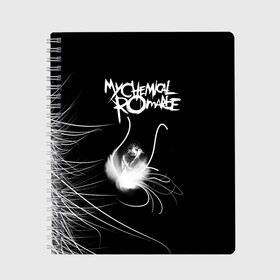 Тетрадь с принтом My Chemical Romance в городе Новоалтайск, 100% бумага | 48 листов, плотность листов — 60 г/м2, плотность картонной обложки — 250 г/м2. Листы скреплены сбоку удобной пружинной спиралью. Уголки страниц и обложки скругленные. Цвет линий — светло-серый
 | gerard way | mcr | my chemical romance | альтернативный | группа | джерард уэй | май кемикал романс | мкр | мой химический роман | мхр | мцр | панк | поп | поппанк | рок | рэй торо