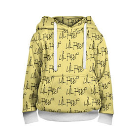 Детская толстовка 3D с принтом LiL PEEP Pattern в городе Новоалтайск, 100% полиэстер | двухслойный капюшон со шнурком для регулировки, мягкие манжеты на рукавах и по низу толстовки, спереди карман-кенгуру с мягким внутренним слоем | Тематика изображения на принте: band | cry baby | emo | lil peep | music | musician | rap | swag | логотип | музыка | музыкант | нытик. | рэп | сваг | эмо