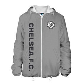 Мужская куртка 3D с принтом Chelsea Uniform в городе Новоалтайск, ткань верха — 100% полиэстер, подклад — флис | прямой крой, подол и капюшон оформлены резинкой с фиксаторами, два кармана без застежек по бокам, один большой потайной карман на груди. Карман на груди застегивается на липучку | chelsea | fc | спорт | спортивные | футбол | футбольный клуб | челси