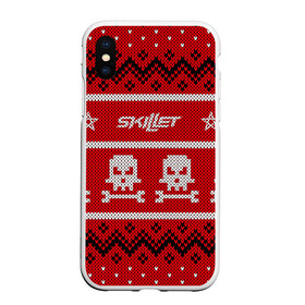 Чехол для iPhone XS Max матовый с принтом Новый год Skillet в городе Новоалтайск, Силикон | Область печати: задняя сторона чехла, без боковых панелей | awake | monster | skillet | джон купер | кори купер | рок