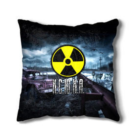 Подушка 3D с принтом S.T.A.L.K.E.R. - К.С.Ю.Х.А. в городе Новоалтайск, наволочка – 100% полиэстер, наполнитель – холлофайбер (легкий наполнитель, не вызывает аллергию). | состоит из подушки и наволочки. Наволочка на молнии, легко снимается для стирки | stalker | ксения | ксюха | ксюша | ксюшенька | сталкер