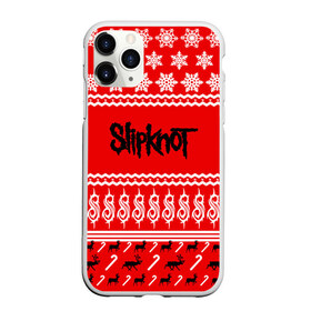 Чехол для iPhone 11 Pro Max матовый с принтом Праздничный Slipknot в городе Новоалтайск, Силикон |  | slipknot | альтернативный | грув | кори тейлор | красный | крис фен | метал | новогодний | новый год | ню | рождество | рок | слайпкнот | слипкнот | слипнот | снежинки