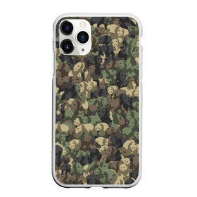 Чехол для iPhone 11 Pro матовый Камуфляж с пандами: в городе Новоалтайск, Силикон | | wwf | животные | китай | медведь | милитари | панда | паттрен | хаки