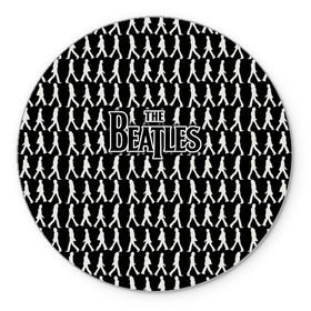 Коврик круглый с принтом The Beatles в городе Новоалтайск, резина и полиэстер | круглая форма, изображение наносится на всю лицевую часть | Тематика изображения на принте: beatles | the beatles | бителз | бителс | битлз | битлс | битлы | группа | джон леннон | джордж харрисон | жуки | зе | ливерпульская четвёрка | мерсибит | пол маккартни | поп | ринго старр | рок