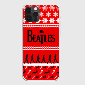 Чехол для iPhone 12 Pro Max с принтом Праздничный The Beatles в городе Новоалтайск, Силикон |  | Тематика изображения на принте: beatles | the beatles | бител | битлз | битлс | битлы | группа | джон леннон | джордж харрисон | жуки | знак | красный | ливерпульская четвёрка | мерсибит | надпись | новогодний | новый год | пол маккартни | поп