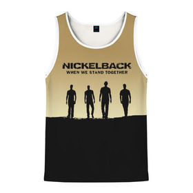 Мужская майка 3D с принтом Nickelback в городе Новоалтайск, 100% полиэстер | круглая горловина, приталенный силуэт, длина до линии бедра. Пройма и горловина окантованы тонкой бейкой | back | nickel | nickelback | альтернативный | вот ваша сдача | группа | дэниел адэр | майк крюгер | метал | никелбек | никель | никл бек | постгранж | райан пик | рок | хард | хардрок | чед крюгер