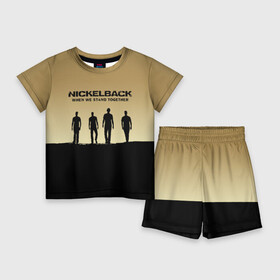Детский костюм с шортами 3D с принтом Nickelback в городе Новоалтайск,  |  | back | nickel | nickelback | альтернативный | вот ваша сдача | группа | дэниел адэр | майк крюгер | метал | никелбек | никель | никл бек | постгранж | райан пик | рок | хард | хардрок | чед крюгер