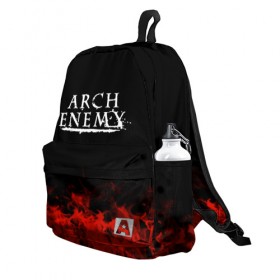 Рюкзак 3D с принтом Arch Enemy в городе Новоалтайск, 100% полиэстер | лямки с регулируемой длиной, сверху петелька, чтобы рюкзак можно было повесить на вешалку. Основное отделение закрывается на молнию, как и внешний карман. Внутри два дополнительных кармана, один из которых закрывается на молнию. По бокам два дополнительных кармашка | arch enemy | band | metal | music | rock | атрибутика | группа | метал | музыка | рок