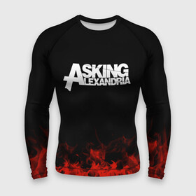 Мужской рашгард 3D с принтом Asking Alexandria в городе Новоалтайск,  |  | asking alexandria | band | metal | music | rock | атрибутика | группа | метал | музыка | рок