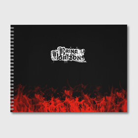 Альбом для рисования с принтом Bring Me The Horizon в городе Новоалтайск, 100% бумага
 | матовая бумага, плотность 200 мг. | Тематика изображения на принте: band | bring me the horizon | metal | music | rock | атрибутика | группа | метал | музыка | рок