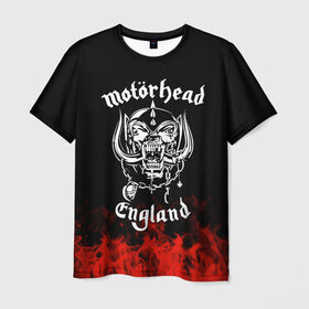 Мужская футболка 3D с принтом Motorhead в городе Новоалтайск, 100% полиэфир | прямой крой, круглый вырез горловины, длина до линии бедер | band | metal | motorhead | music | rock | атрибутика | группа | метал | музыка | рок