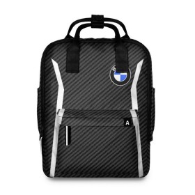 Женский рюкзак 3D с принтом BMW Motorsport Carbon в городе Новоалтайск, 100% полиэстер | лямки с регулируемой длиной, сверху ручки, чтобы рюкзак нести как сумку. Основное отделение закрывается на молнию, как и внешний карман. Внутри два дополнительных кармана, один из которых закрывается на молнию. По бокам два дополнительных кармашка, куда поместится маленькая бутылочка
 | bmw | bmw motorsport | bmw performance | carbon | m | motorsport | performance | sport | бмв | карбон | моторспорт | спорт