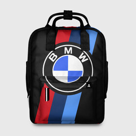 Женский рюкзак 3D с принтом BMW 2018 M Sport в городе Новоалтайск, 100% полиэстер | лямки с регулируемой длиной, сверху ручки, чтобы рюкзак нести как сумку. Основное отделение закрывается на молнию, как и внешний карман. Внутри два дополнительных кармана, один из которых закрывается на молнию. По бокам два дополнительных кармашка, куда поместится маленькая бутылочка
 | Тематика изображения на принте: bmw | bmw motorsport | bmw performance | carbon | m | motorsport | performance | sport | бмв | карбон | моторспорт | спорт