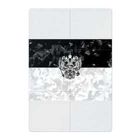 Магнитный плакат 2Х3 с принтом RUSSIA - Black Collection в городе Новоалтайск, Полимерный материал с магнитным слоем | 6 деталей размером 9*9 см | russia | герб | двуглавый орел | патриот | россия