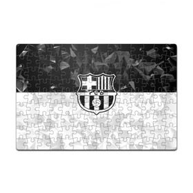 Пазл магнитный 126 элементов с принтом FC Barca Black Collection в городе Новоалтайск, полимерный материал с магнитным слоем | 126 деталей, размер изделия —  180*270 мм | fc barcelona | fcb | барселона | спорт | спортивные | футбол | футбольный клуб